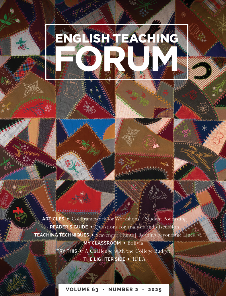 Cover of English Teaching Forum 2025, Volume 63, Number 2