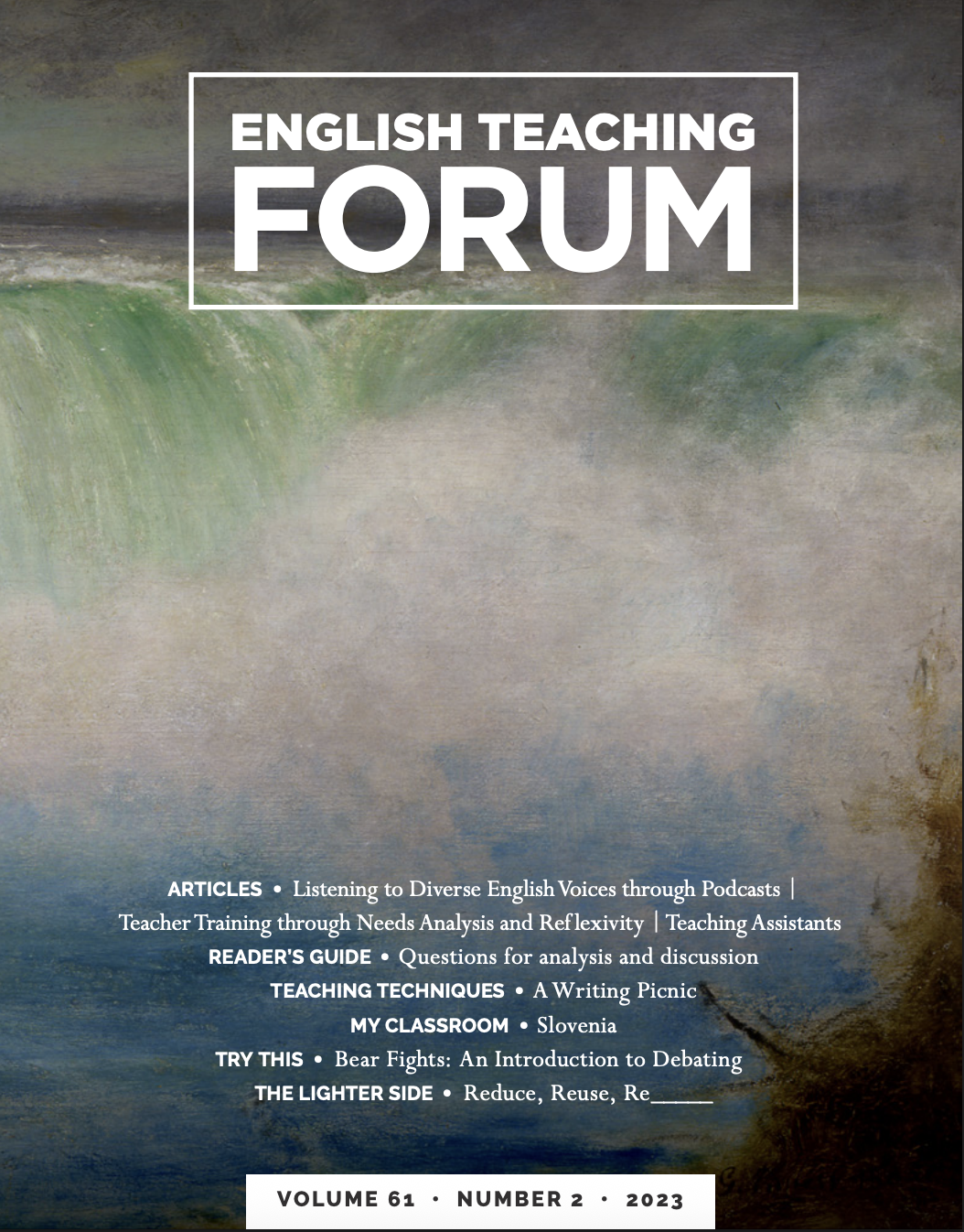Cover of English Teaching Forum 2023, Volume 61, Number 2