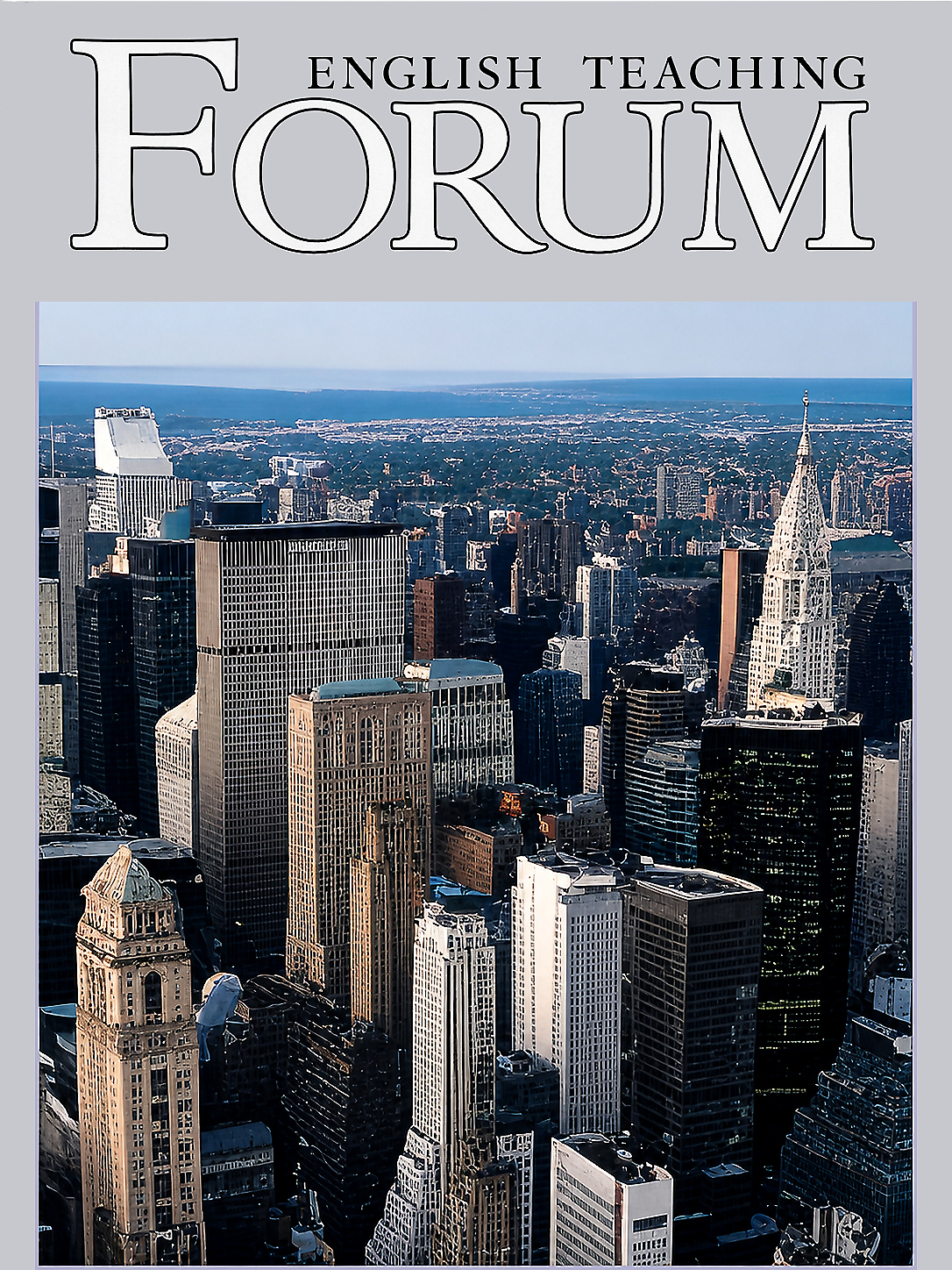 Cover of English Teaching Forum 2008, Volume 46, Number 1 showing the NYC skyline