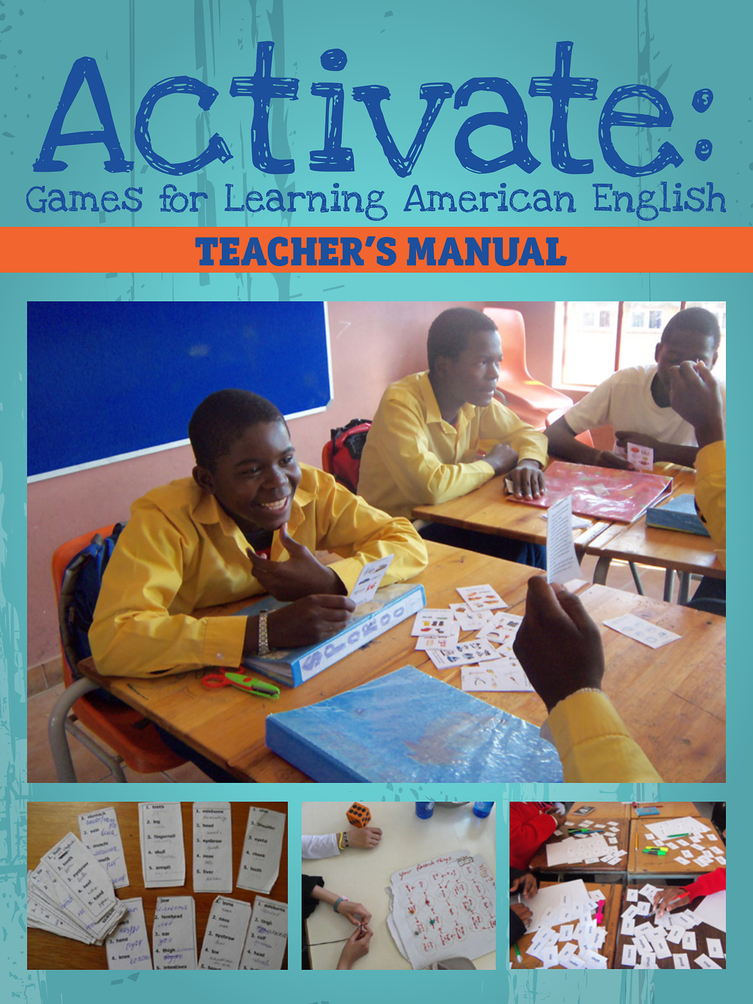 Cover of Activate: Games for Learning American English showing students in a classroom