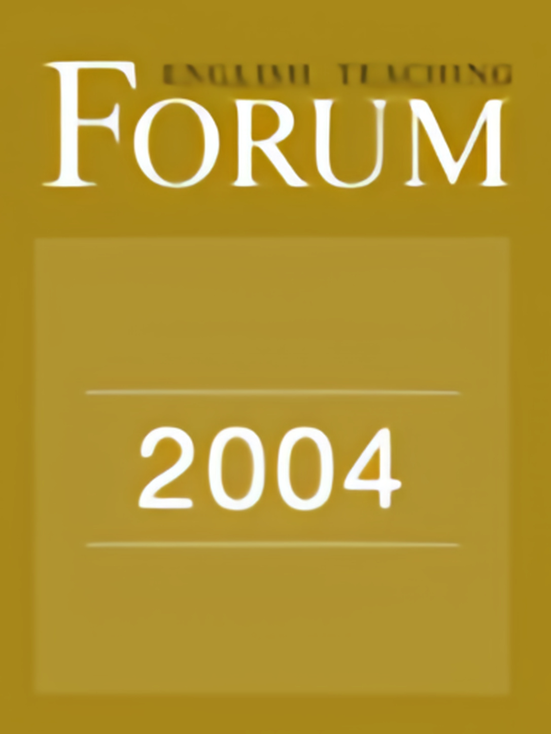 Cover photo of Forum 2004