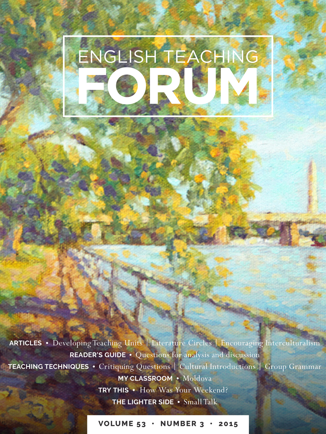 Cover of English Teaching Forum 2015, Volume 53, Number 3