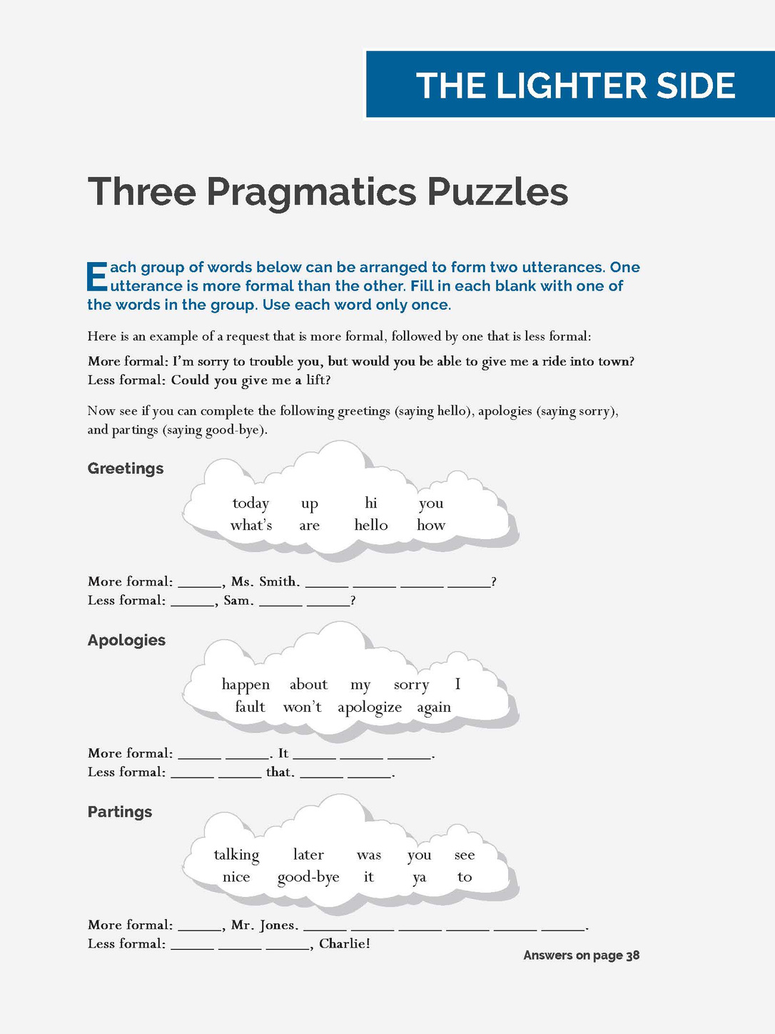 Cover image for English Teaching Forum 2016, Volume 54, Number 1, used with the resource The Lighter Side: Three Pragmatics Puzzles