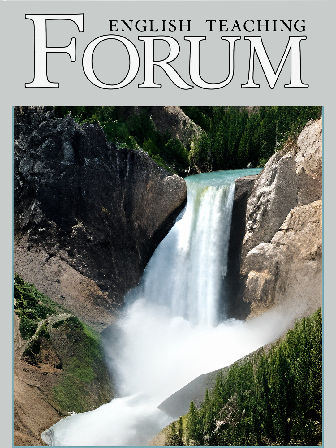 Cover photo of English Teaching Forum 2007, Volume 45, Number 4 showing a waterfall