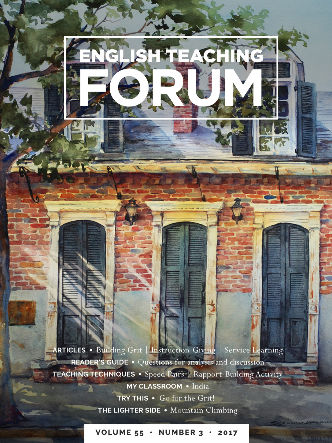 Cover of English Teaching Forum 2017, Volume 55, Number 3