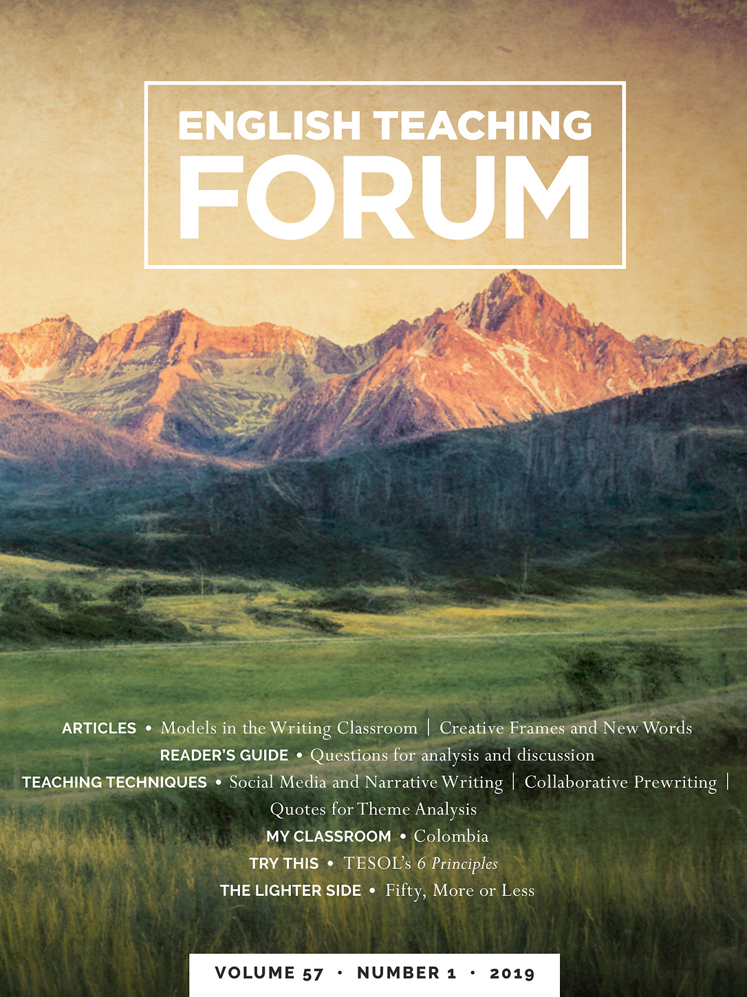 Cover of English Teaching Forum Volume 57, Issue 1