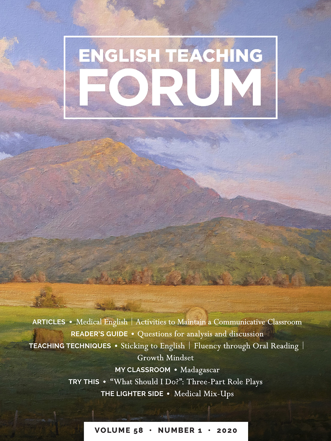 Cover of English Teaching Forum 2020, Volume 58, Number 1