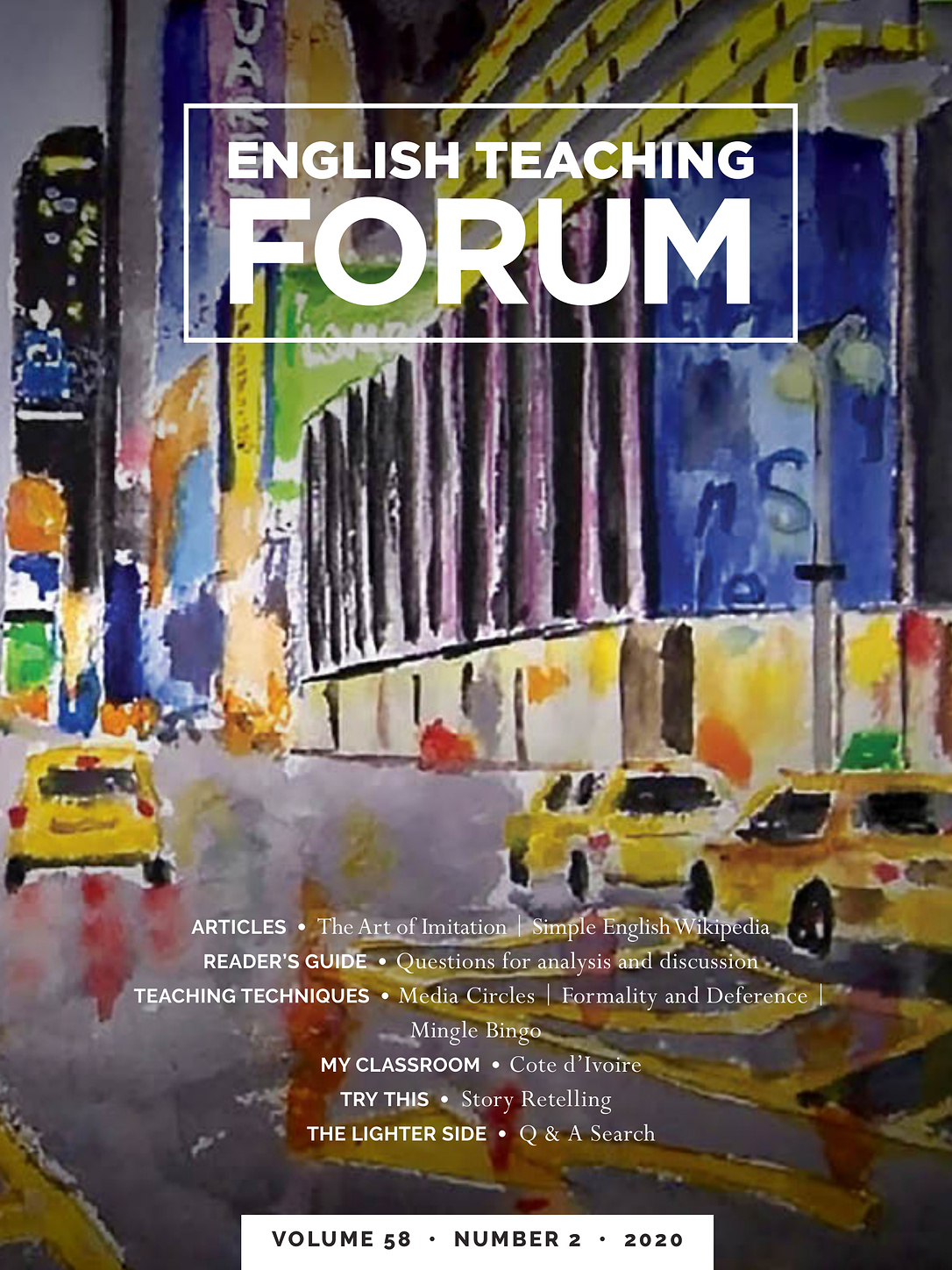 Cover of English Teaching Forum 2020, Volume 58, Number 2