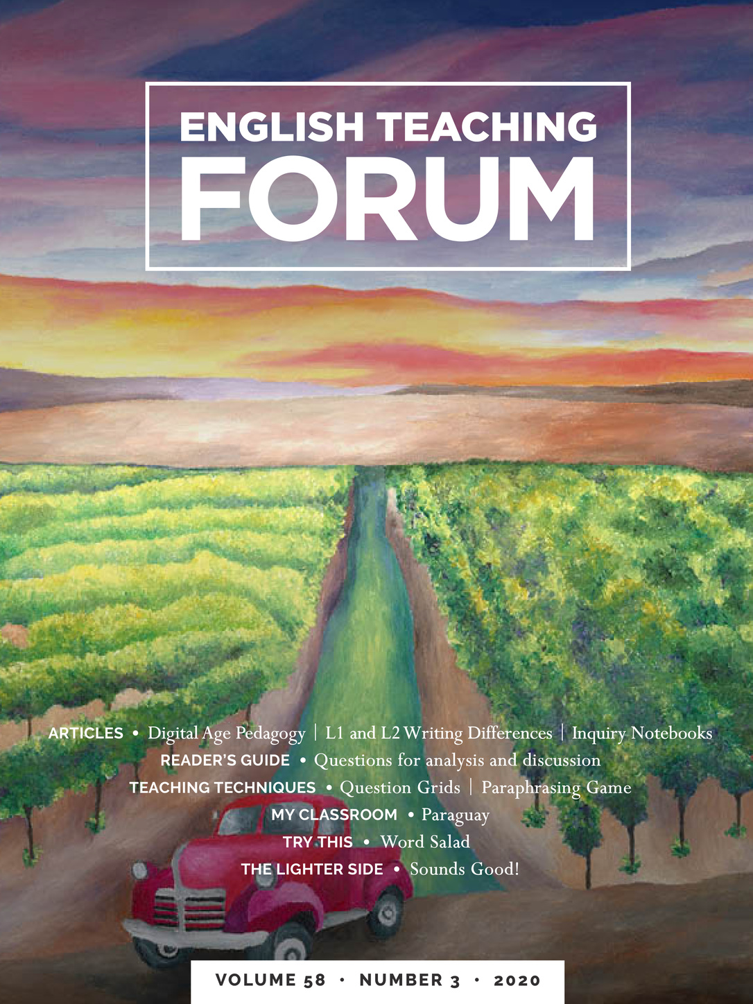 Cover of English Teaching Forum 2020, Volume 58, Number 3