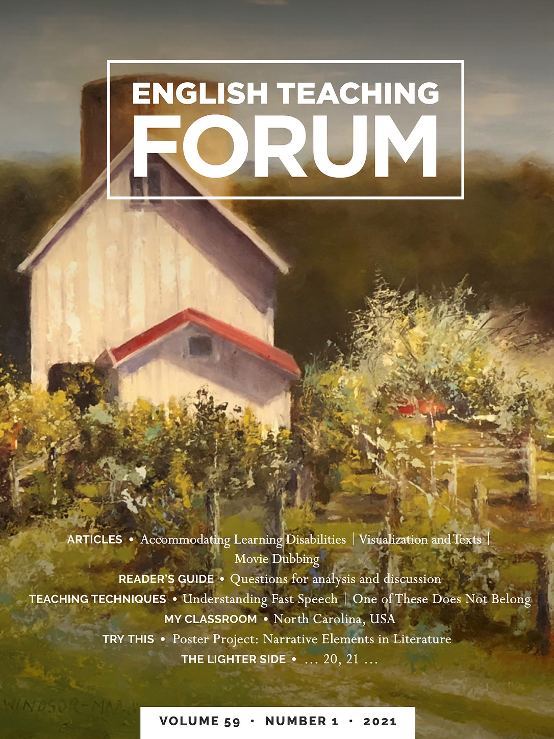 Cover of  English Teaching Forum 2021, Volume 59, Number 1