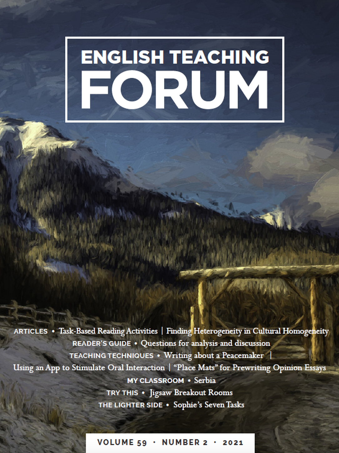 Cover of English Teaching Forum 2021, Volume 59, Number 2