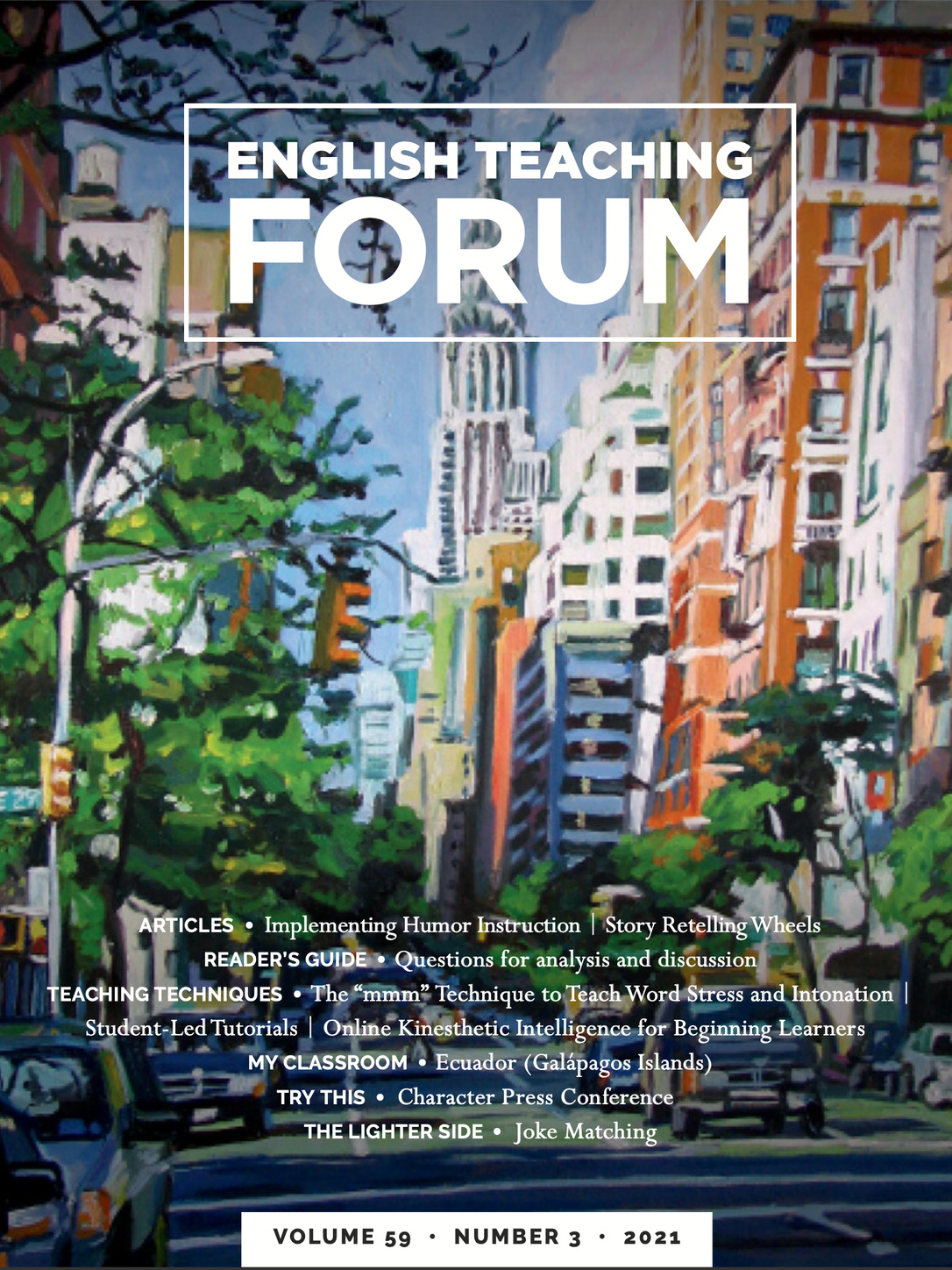 Cover of English Teaching Forum 2021, Volume 59, Number 3