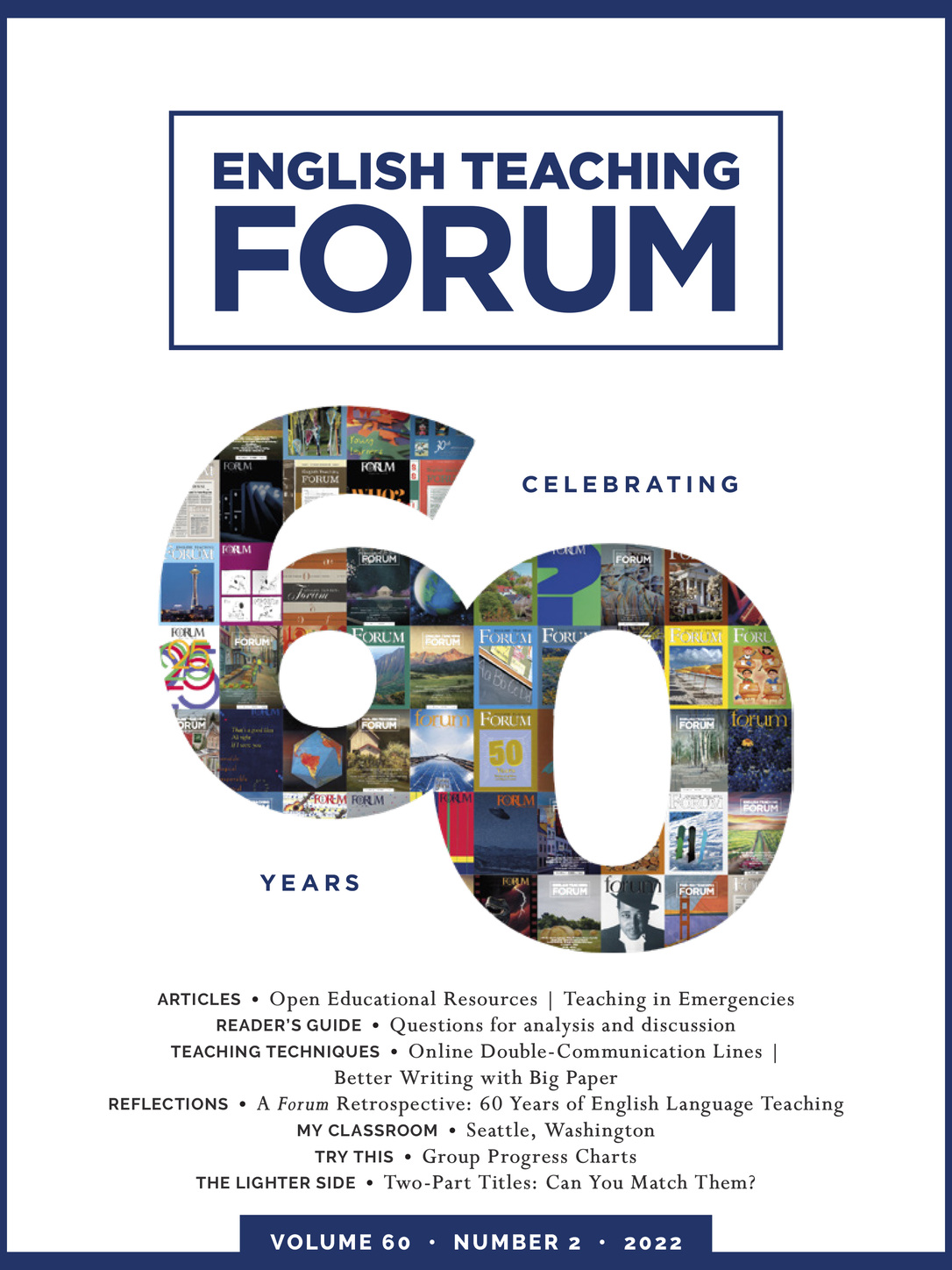 Cover of English Teaching Forum, Volume 60, Number 2