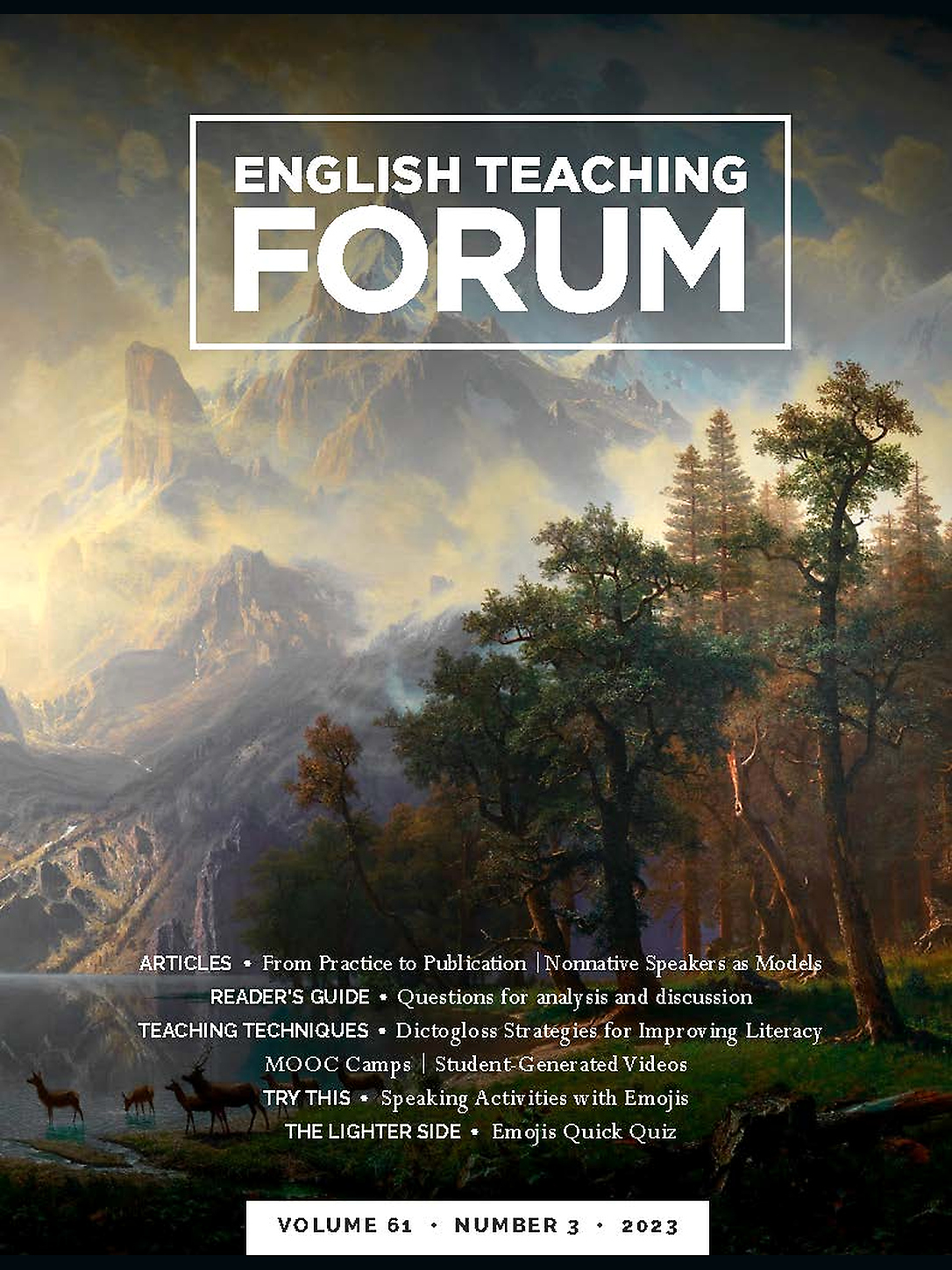 Cover of English Teaching Forum 2023, Volume 61, Number 3
