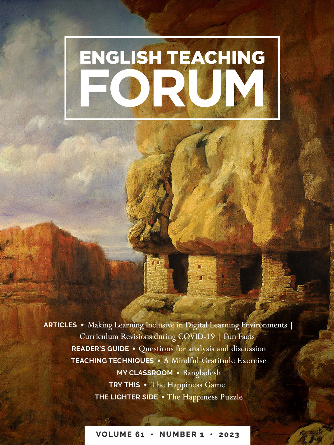 Cover of English Teaching Forum 2023, Volume 61, Number 1