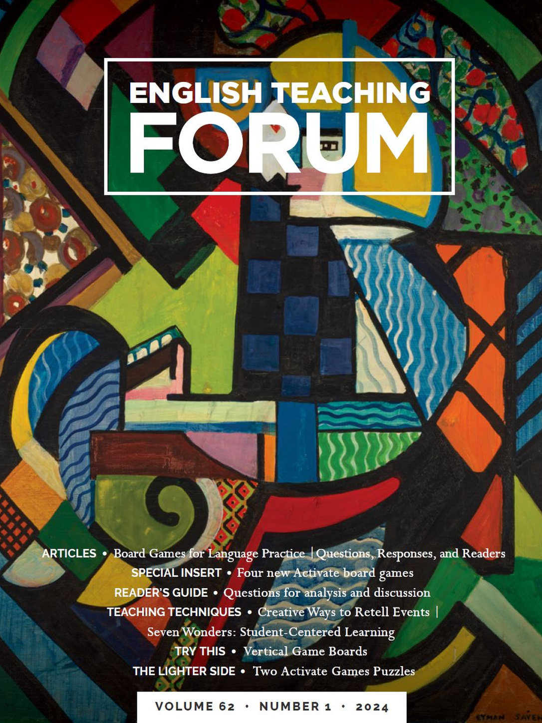 Cover of English Teaching Forum 2024, Volume 62, Number 1