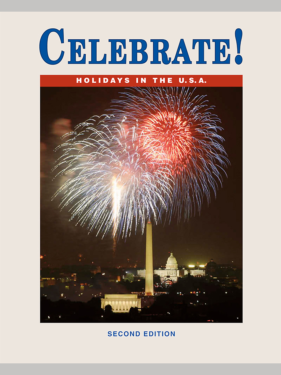 Cover of Celebrate! showing fireworks in Washington DC